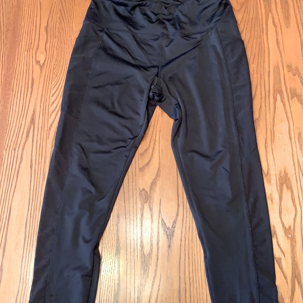 Black mesh leggings